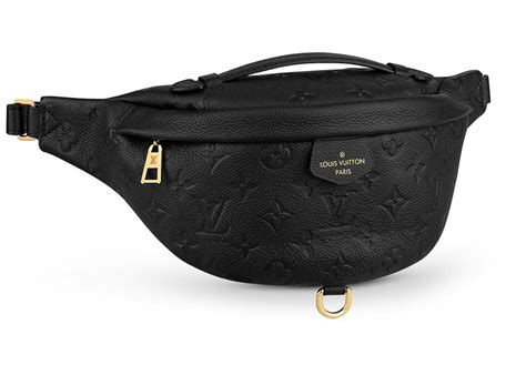 lv bum bag black leather|lv bum bag price.